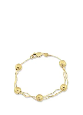 Orena Jewelry Water Flow 925 Ayar Gümüş 24 Ayar Altın Kaplama Kadın Bileklik