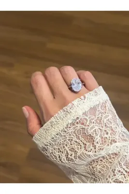 kems jewels Oval Kesim Tektaş Çelik Yüzük