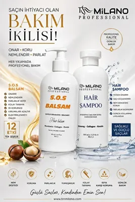 TRN MİLANO 500 ml sos balsam ve şampuan