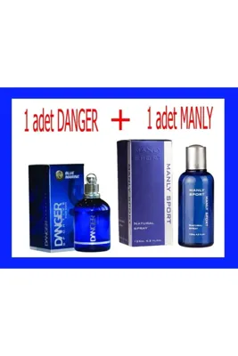 Akat Gardi Danger Blue Marine 125 Ml + Manly Sport 125ml Mavi Efsane Süper 2 Li Birarada