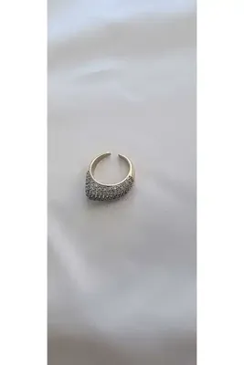 by kayra collection ÇELİK ZİRKON TAŞLI TREND YÜZÜK(AYARLANABİLİR ÖLÇÜ)