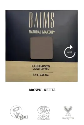 Baims Eyeshadow Quad Palette (DÖRTLÜ GÖZ FARI) Yeniden Dolum Organik Vegan Göz Farı