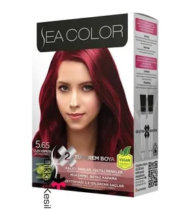 Sea Color Natural Effect Set Boya Amonyaksız 5.65 Çilek Kırmızısı