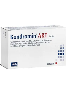 Store Fullf Assos Kondromin ART 90 Tablet Glukozamin ve Kolajen İçeren Cilt Bakım Etkili Takviye