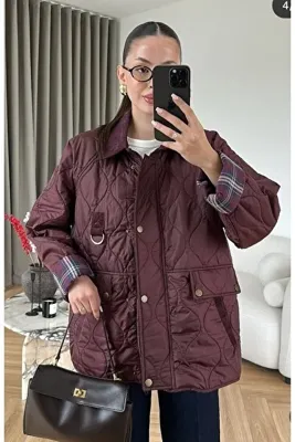 Elines butiq Kapitone mont/ceket oversize/rahat kesim