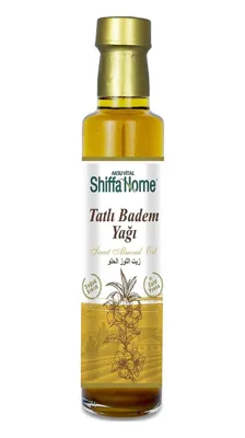 Diğer Shiffa Home Tatlı Badem Yağı 250 Ml Soğuk Sıkım Doğal Cilt Ve Saç Bakım Yağı A, B Ve E Vitaminli Besleyici Ve Nemlendirici Kaş, Kirpik Ve Masaj İçin Uygun Yüksek Omega-6 Ve Omega-9 İçeriği