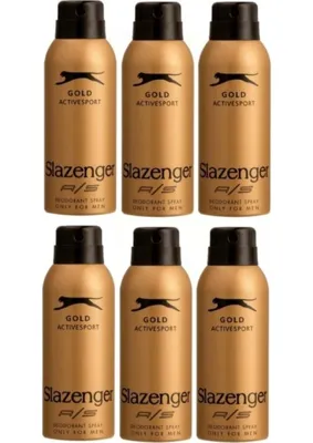 Slazenger Gold Erkek Deodorant Sprey 150 ml X6 Adet Maskülen Koku ile Sportif Hissiyat