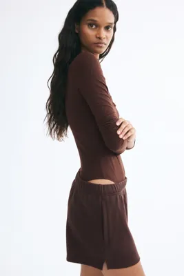 H&M Uzun Kollu ve Kare Yakalı Body