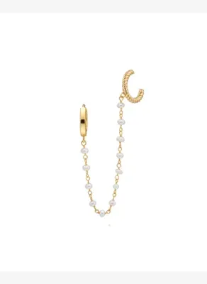 Linya Jewellery İkili İncili Kıkırdak Küpe