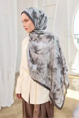 Silk Home Urban Hours Botanik Füme Mayda Şal
