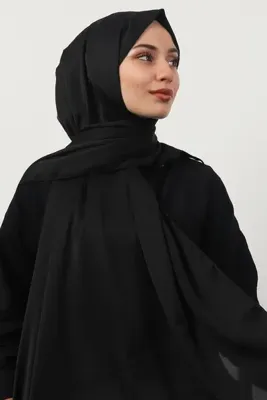 GİYZAMİLA Janjan Şal Siyah