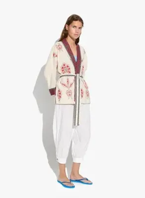Parfois Kadın Keten Nakışlı Kimono
