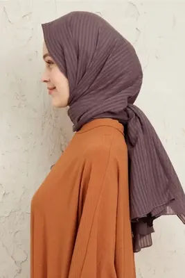 Madame Polo Naturel Pamuk Şal - Antrasit
