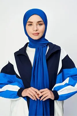 Modakaşmir Moda Kaşmir Penye Şal - Saks Mavisi