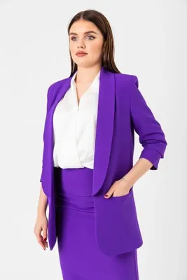 Swass Kolu Büzgülü Blazer Kadın Ceket