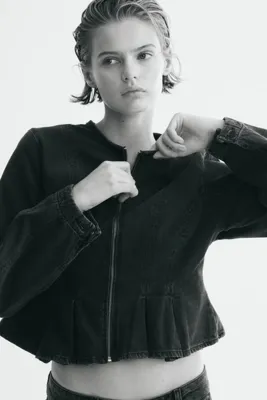 H&M Peplumlu Kot Bluz