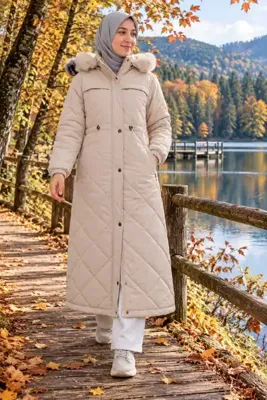 KMKkombin KADIN DAR KALIP UZUN NOVA KUMAŞ SPOR TESETTÜR MONT KABAN-198UZN