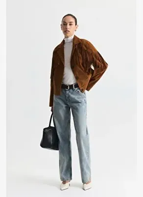 Antioch Yüksek Bel Straight Fit Jean