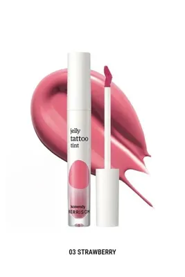 Korendy BERRISOM - Jelly Tattoo Tint - ve Hyaluronik Asit İçeren Parlak Bitişli Dudak Tinti 3.8g
