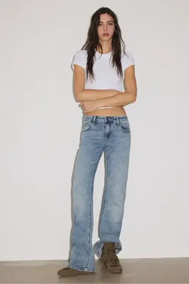 Stradivarius Düşük bel çan paça jean