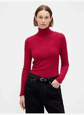 GAP Pointelle Turtleneck Kazak 