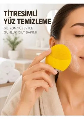 Uravas Store Uraselect Şarjlı Silikon Yüz Temizleme ve Cilt Bakım Cihazı Titreşimli Masaj Fırçası