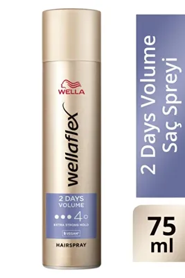 WELLA Wellaflex 2 Days Volume 2 Gün Boyunca Hacim Veren Saç Spreyi Extra Strong Hold 75 ml - 4/5 Hold