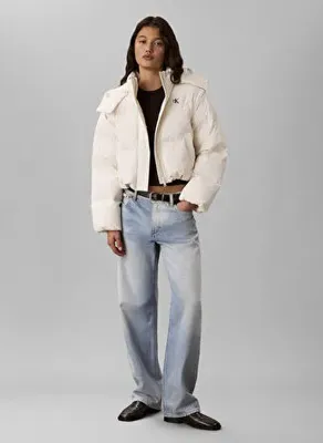 Calvin Klein Jeans Ekru Kadın Mont LV047H509GYAS