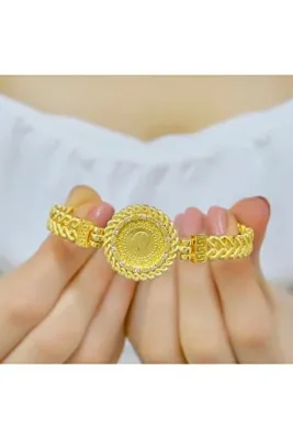 aytekgold 22 Ayar Çeyrek Altınlı Halat Kelepçe