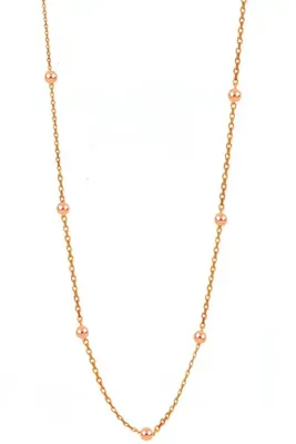 Söğütlü Silver 925 Ayar Kadın Gümüş 60 Cm Rose Kaplama Top Top Zincir Mswn-tp401 Sgtl11133rose