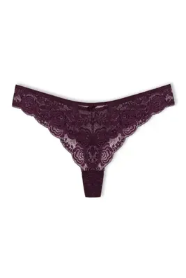 HNX Mor Dantelli String Tanga Külot