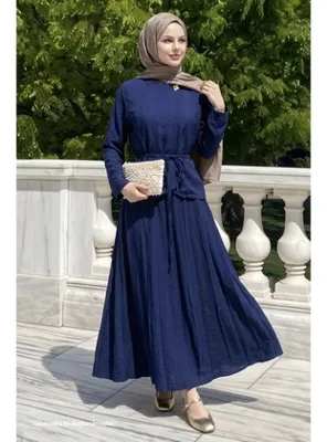 InStyle Kuşaklı Gold Tokalı İkili Lacivert Takım