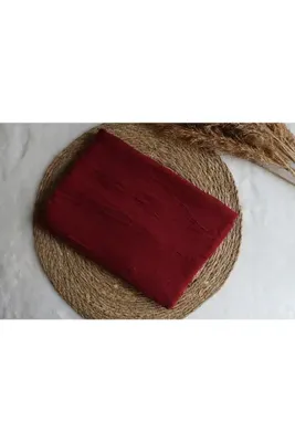 Avzen Bordo Bambu Kraş Şal