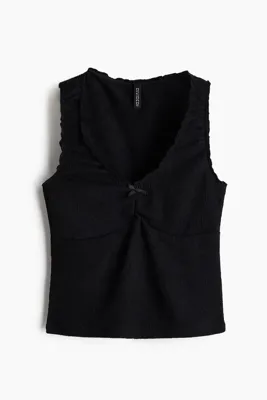 H&M Kolsuz Krinkle Jarse Üst