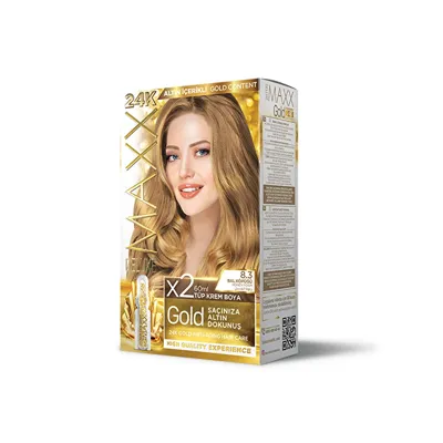 Maxx Deluxe Golden Beauty Saç Boyası 8.3 Bal Köpüğü