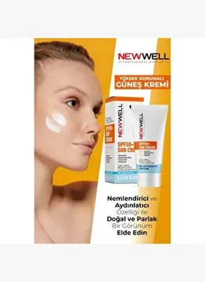 New Well Güneş Kremi Yüksek Koruma Spf 50+ Aloe Vera 50ml