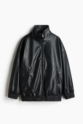 H&M Kaplamalı Oversize Ceket