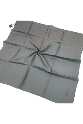 ARMİNE Düz İpek Eşarp - 1182 Koyu Gri Twill