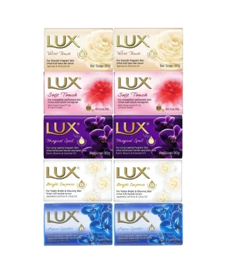 Lux Sabun 80GR (Karma 10 Lu Set) Soft Touch/Velvet Touch/Magicial Spell/Aqua Sparke/Bright Impress