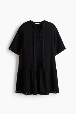 H&M Pamuklu Tunik Elbise
