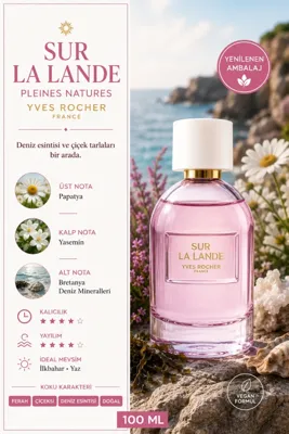 Yves Rocher Papatya, Yasemin ve Deniz Mineralleri Notalı Çiçeksi Ferah Vegan EDP Parfüm - 100 ml