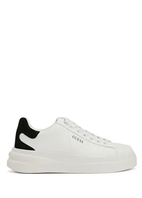 Guess Elbina Siyah Beyaz Kadın Deri Sneaker