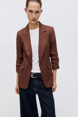 H&M Kolları Büzgülü Blazer
