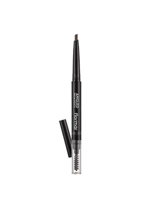 Flormar Angled Ucu Açılı ve Kıl Fırçalı Kaş Kalemi 004 Dark Brown