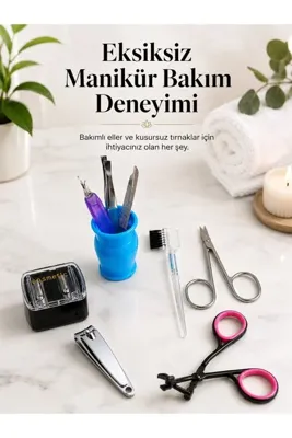 Generic Profesyonel Manikür Pedikür Bakım Seti Çok Amaçlı Kişisel Bakım Kiti