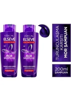 Elseve Turunculaşma Karşıtı Mor Şampuan 200ml Ve Color-vive Purple Maske 2'li Set