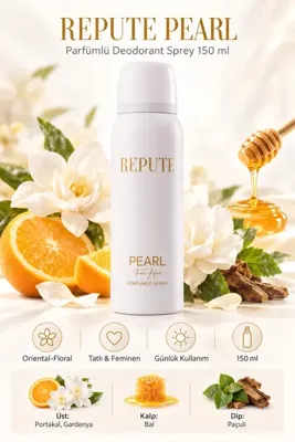 repute Pearl Kadın Parfümlü Deodorant Sprey 150 ml
