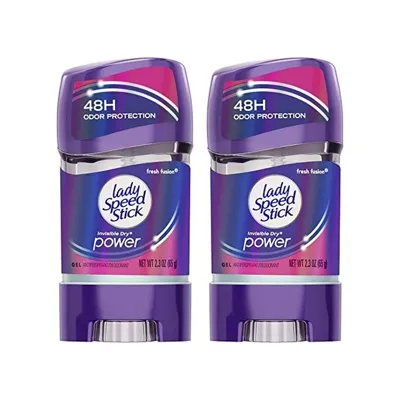 8X4 Lady 48hr Terlemeyi Önleyici Deodorant Jel Fresh Füzyon 2,30 Oz 2'li Paket