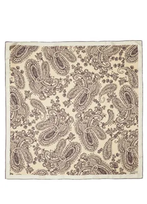 Beymen Bej Paisley Desen İpek Eşarp