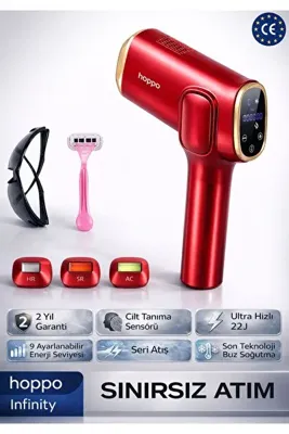 hoppo Xmia Ipl Lazer Epilasyon Cihazı 999.999 Atım 9 Kademe Ultra Güçlü